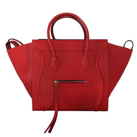 celine luggage phantom red|authentic Celine phantom bag.